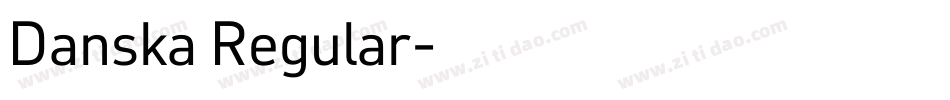Danska Regular字体转换